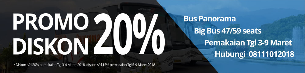 promo bus pariwisata panorama a