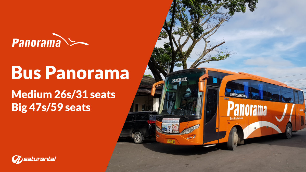 Info Lengkap Foto Dan Harga Sewa Bus Pariwisata Panorama Saturental