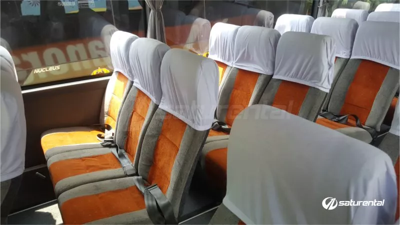 p saturental – foto bus pariwisata panorama interior dalam big 59 seats