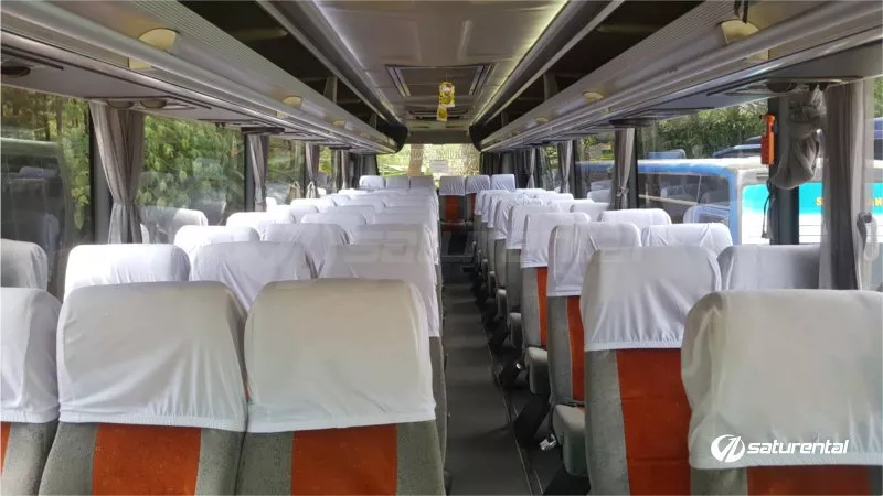 q saturental – foto bus pariwisata panorama interior dalam big 59 seats