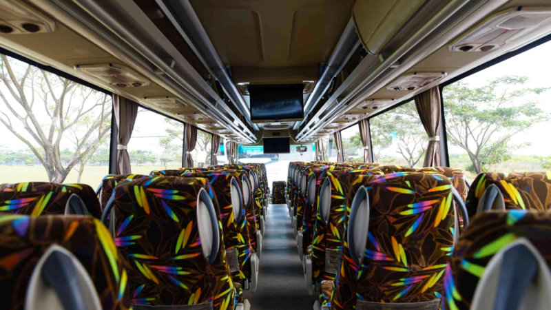 saturental – foto big bus pariwisata marjaya trans interior dalam 50s 54 seats b