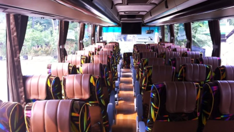 saturental – foto big bus pariwisata andromeda interior dalam 47s 59 seats b