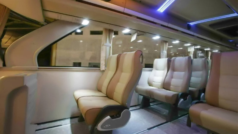 saturental – foto big bus pariwisata bhinneka sangkuriang interior dalam 54s 59 seats d