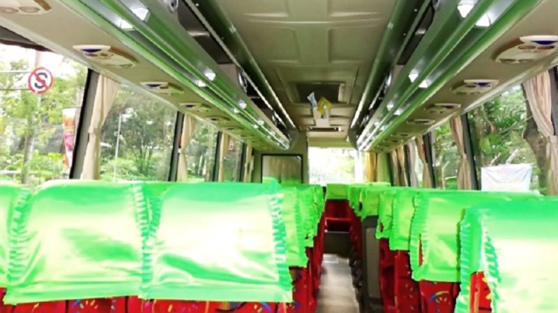 saturental – foto big bus pariwisata djayalangit interior dalam 47s 59 seats a