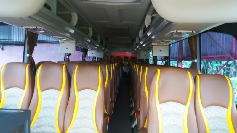 saturental – foto big bus pariwisata komara putra manggala shd hdd terbaru interior dalam 48s 59 seats a