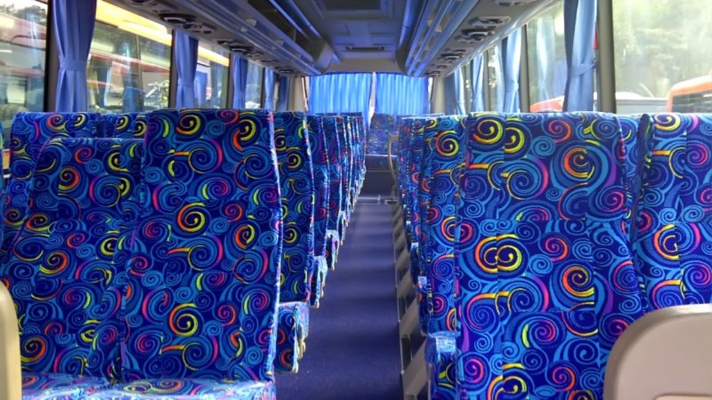 saturental – foto big bus pariwisata kramat djati interior dalam 40s 50s 59 seats a