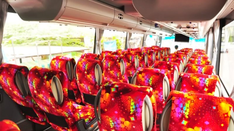 saturental – foto big bus pariwisata qitarabu premium shd hdd terbaru interior dalam 47 seats b