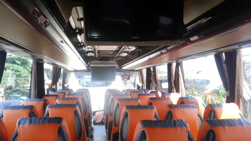 saturental – foto big bus pariwisata real dream shd hdd terbaru interior dalam 59 seats b