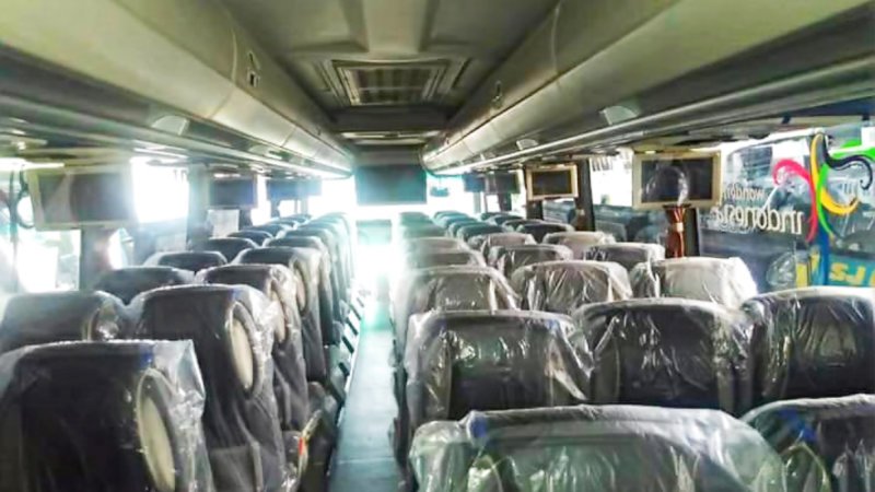 saturental – foto big bus pariwisata sumber jaya trans shd hdd terbaru interior dalam 48s 59 seats b