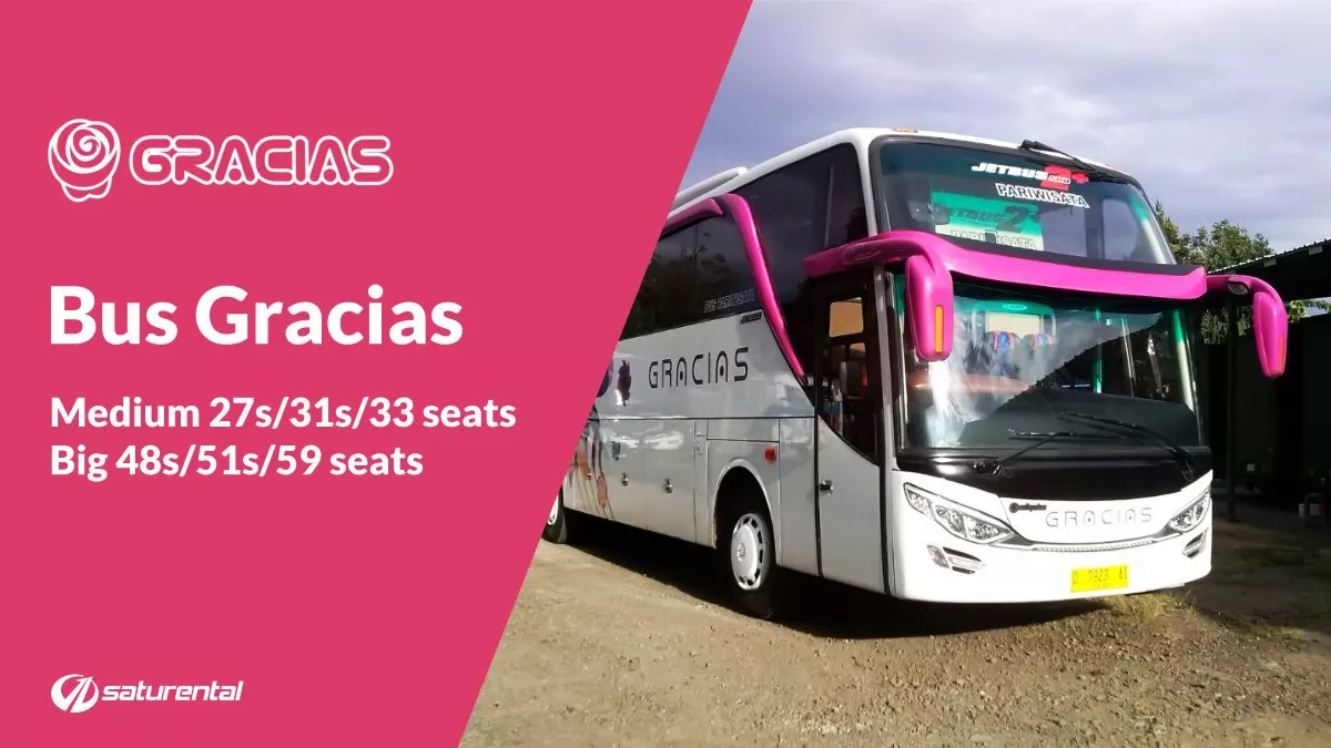 saturental – foto bus pariwisata gracias