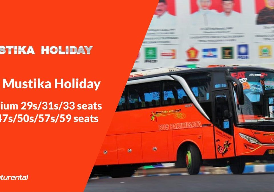 saturental foto bus pariwisata mustika holiday