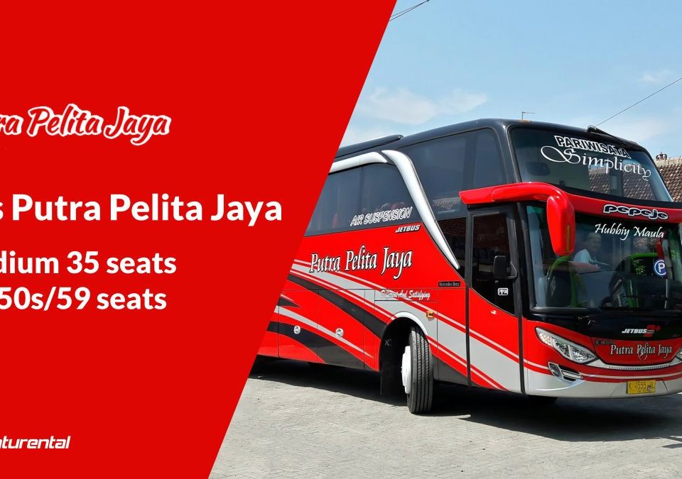 saturental foto bus pariwisata putra pelita jaya