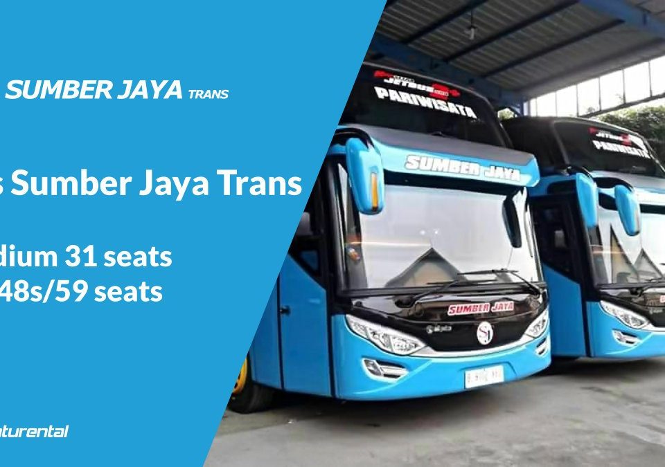 saturental foto bus pariwisata sumber jaya trans