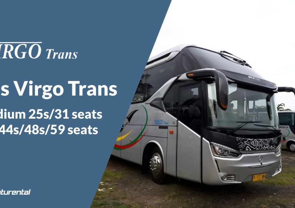 saturental foto bus pariwisata virgo trans