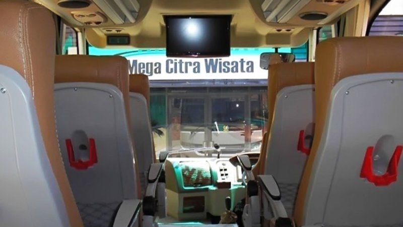 saturental – foto medium bus pariwisata mega citra wisata interior dalam 25s 31 seats b