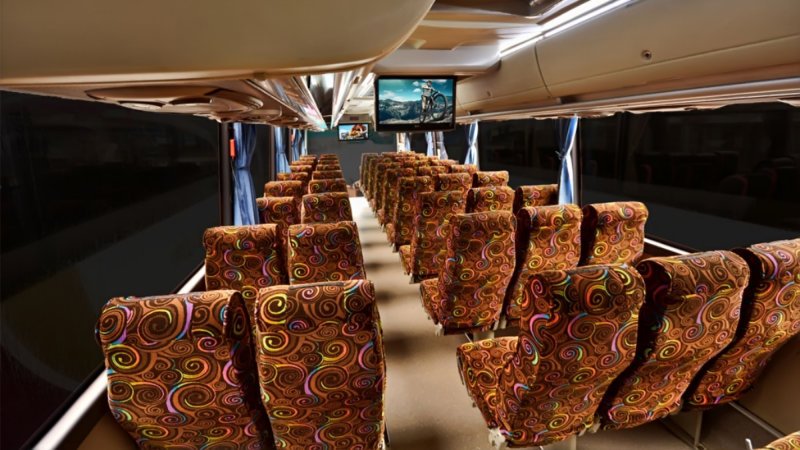 saturental – foto big bus pariwisata jackal holidays interior dalam 47s 59 seats b