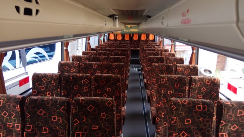 saturental – foto big bus pariwisata piknik bus interior dalam 59 seats a