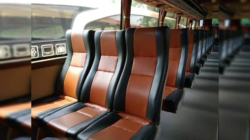 saturental – foto big bus pariwisata promoter interior dalam 48s 59 seats b