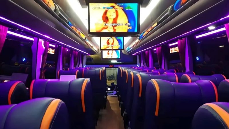 saturental – foto big bus pariwisata royal java shd hdd terbaru interior dalam 43T 47s 59 seats b