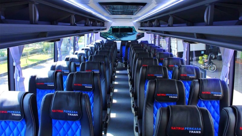 saturental – foto big bus pariwisata satria perkasa trans shd hdd terbaru interior dalam 47s 59 seats c