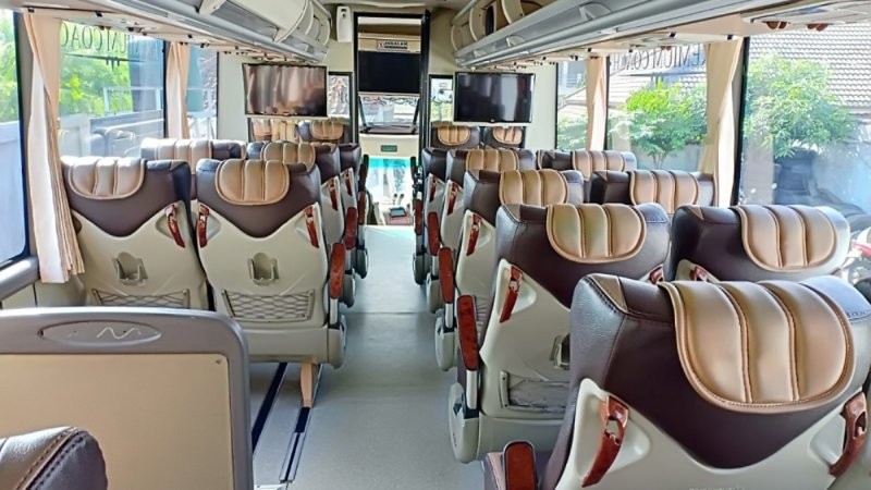 saturental – foto big bus pariwisata trijaya trans shd hdd terbaru interior dalam 47s 53s 59 seats d