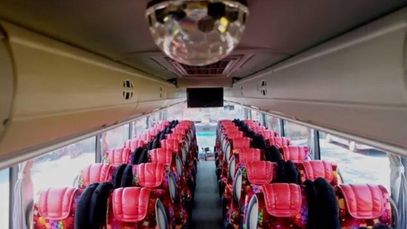 saturental – foto big bus pariwisata zaffina shd hdd terbaru interior dalam 47 seats b