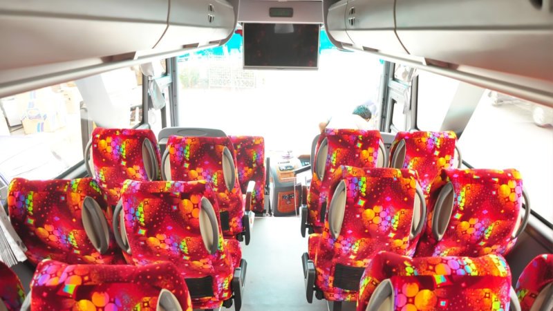 saturental – foto big bus pariwisata zaffina shd hdd terbaru interior dalam 47 seats dc