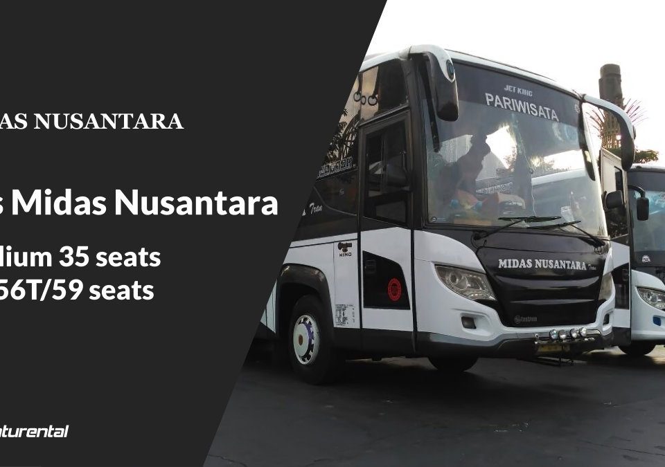 saturental foto bus pariwisata midas nusantara