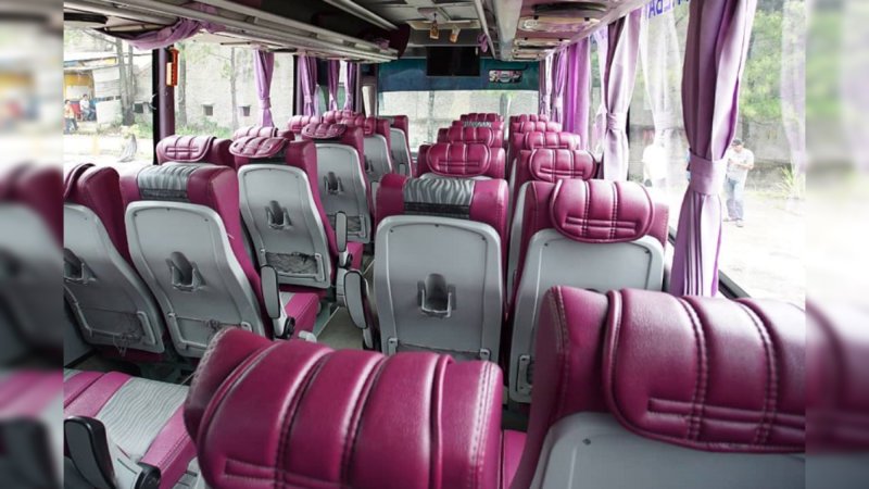 saturental – foto medium bus pariwisata baraya tourist interior dalam 35 seats b