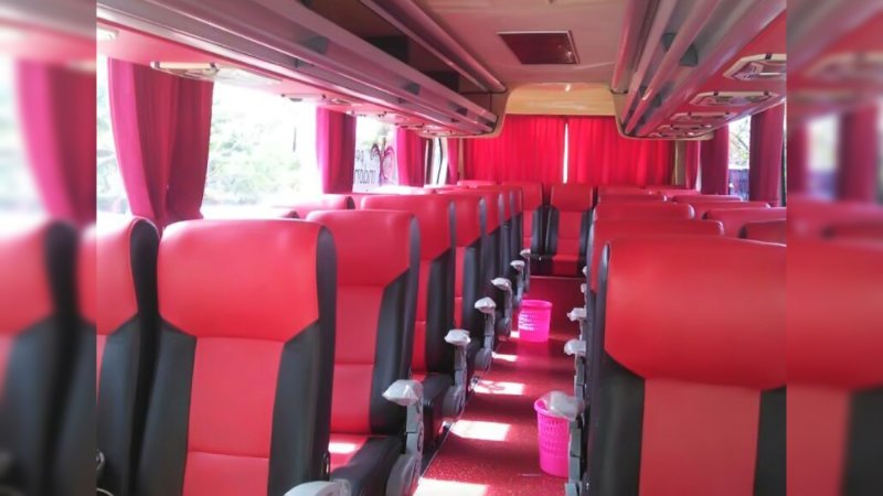 saturental – foto medium bus pariwisata ono trans interior dalam 31 seats a