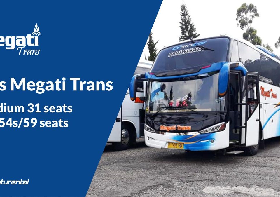 saturental foto bus pariwisata megati trans