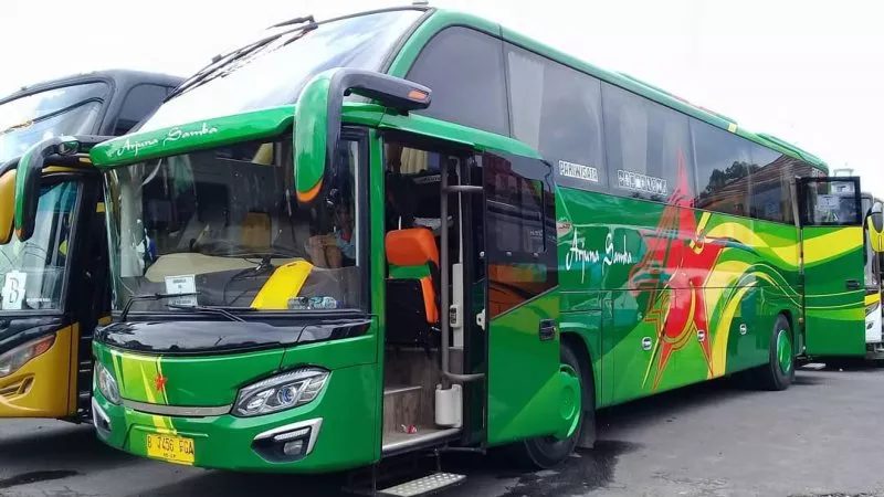 saturental – foto big bus pariwisata Arjuna Samba shd hdd terbaru 47s 59 seats ac
