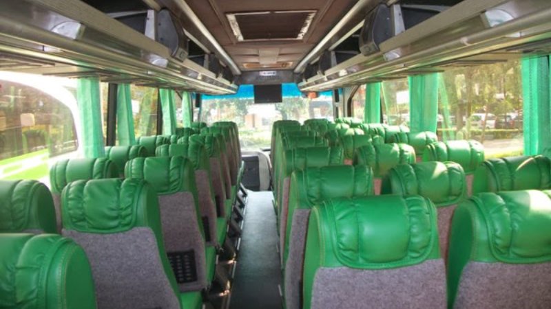 saturental – foto big bus pariwisata cahaya trans interior dalam 59 seats b