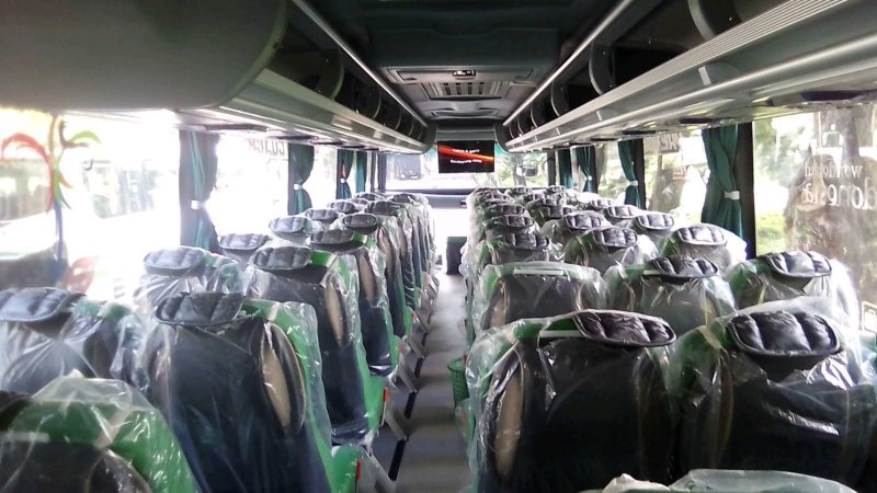 saturental – foto big bus pariwisata cahaya trans shd hdd terbaru interior dalam 59 seats a