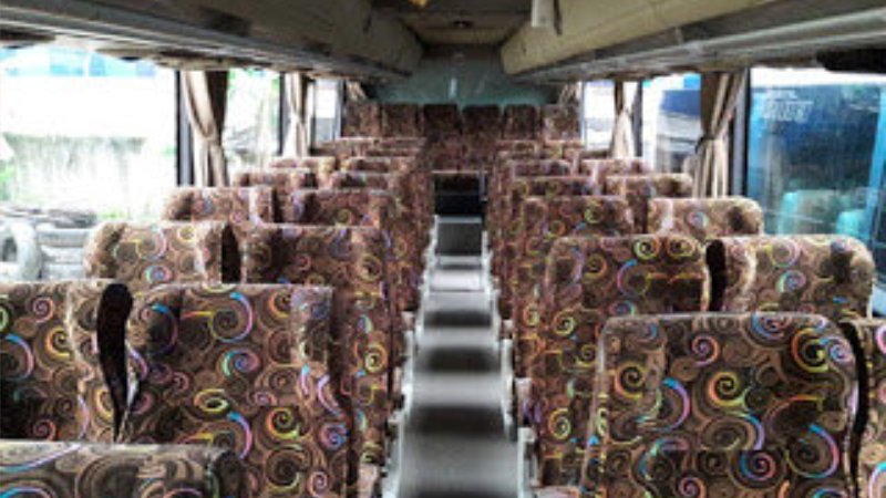 saturental – foto big bus pariwisata kpm trans shd hdd 59 seats interior 1