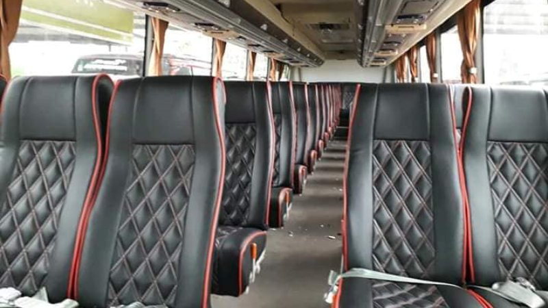saturental – foto big bus pariwisata titan nirwana shd hdd terbaru interior dalam 59 seats a