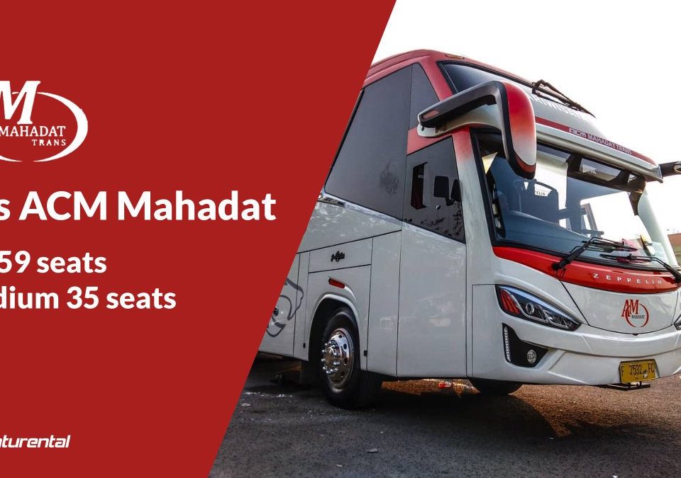 saturental foto bus pariwisata acm mahadat