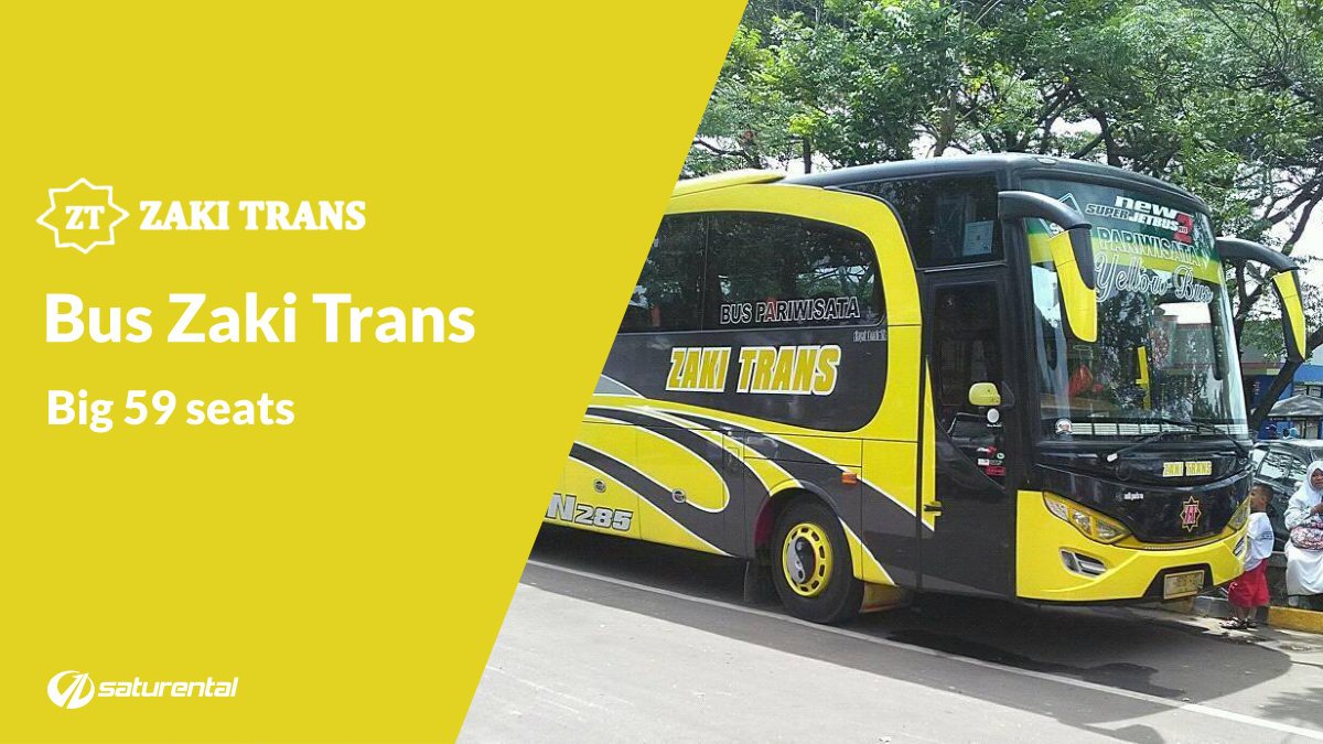saturental – foto bus pariwisata zaki trans