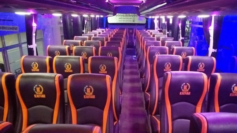 saturental – foto big bus pariwisata kaisar shd hdd terbaru interior dalam 59 seats a