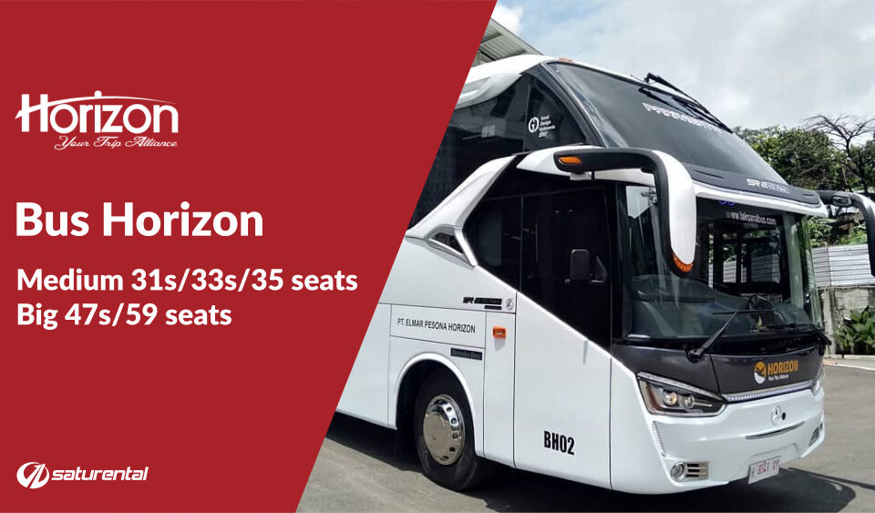 saturental foto big bus pariwisata horizon shd hdd terbaru 47s 59 seats e