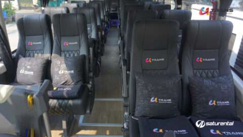 U Trans R25 Info Lengkap Foto dan Harga Sewa Bus Pariwisata U Trans