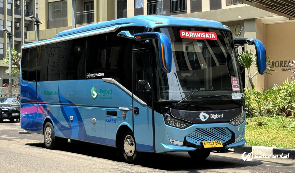 saturental foto medium bus pariwisata big bird terbaru 25 27 31 seats a