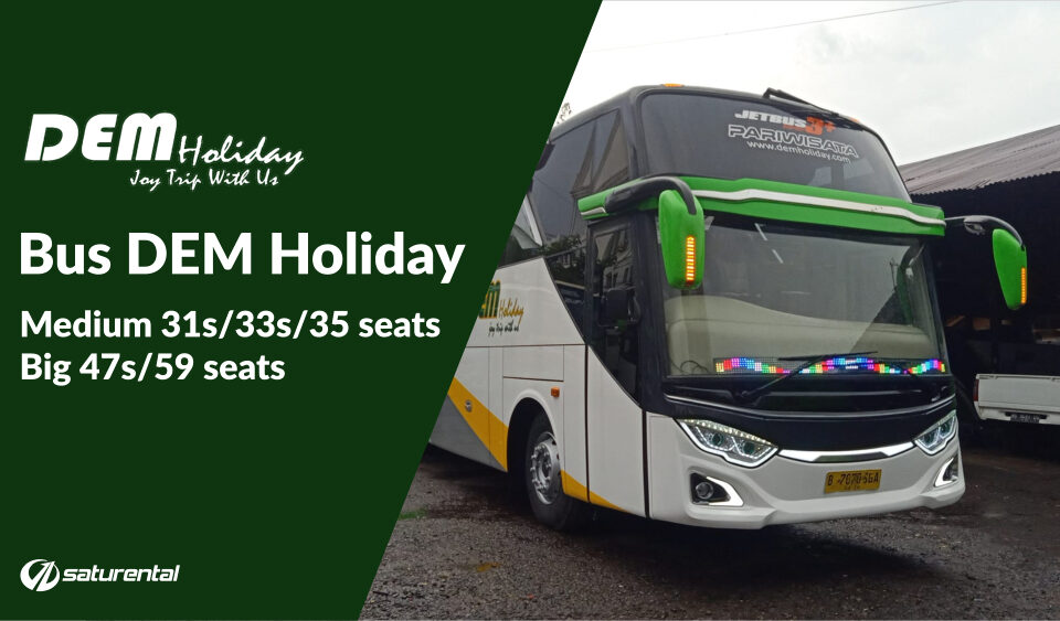 saturental foto big bus pariwisata dem holiday shd hdd jetbus 3 terbaru 47s 59 seats a